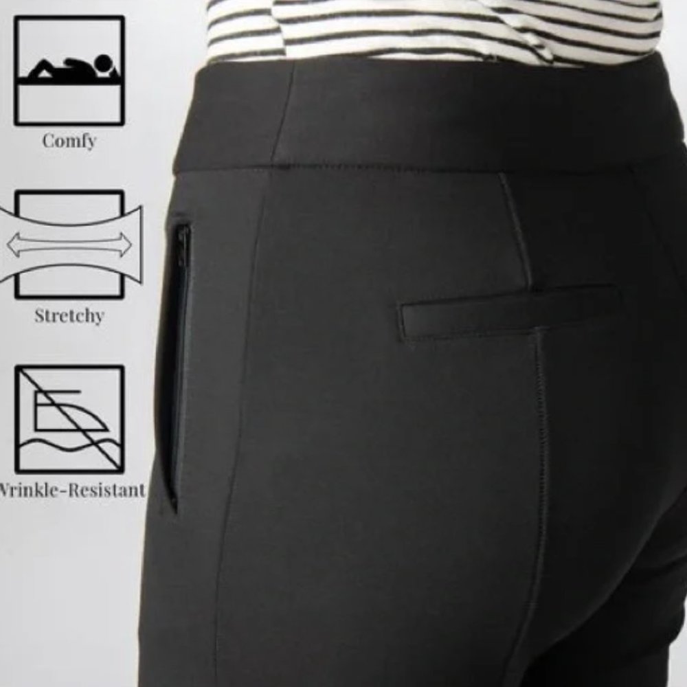 Betabrand Skinny Cigarette Pants Sz S Petite Black - Picture 3 of 12